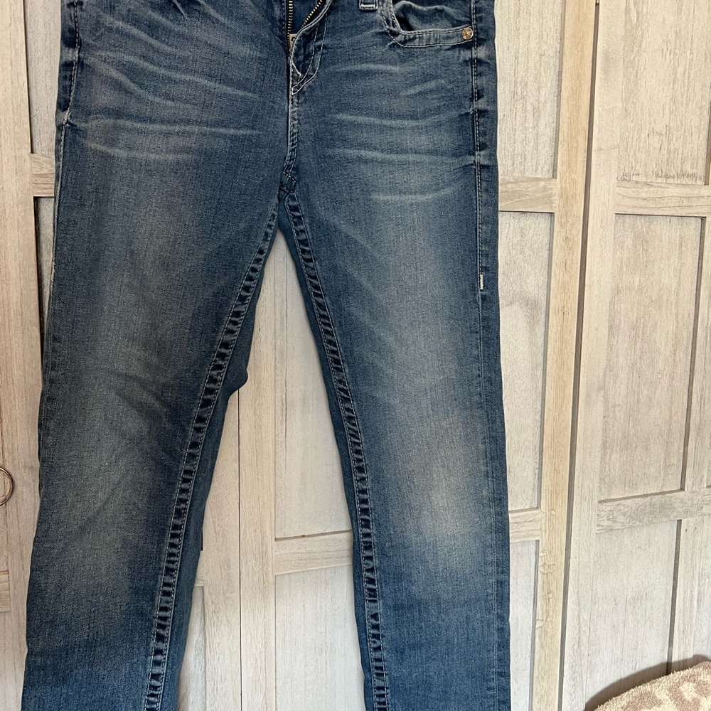 True Religion Women's Boyfriend Jeans - Dark Blue